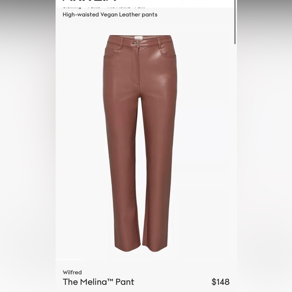New with tags Aritzia Melina ankle pants 4 - Picture 2 of 2
